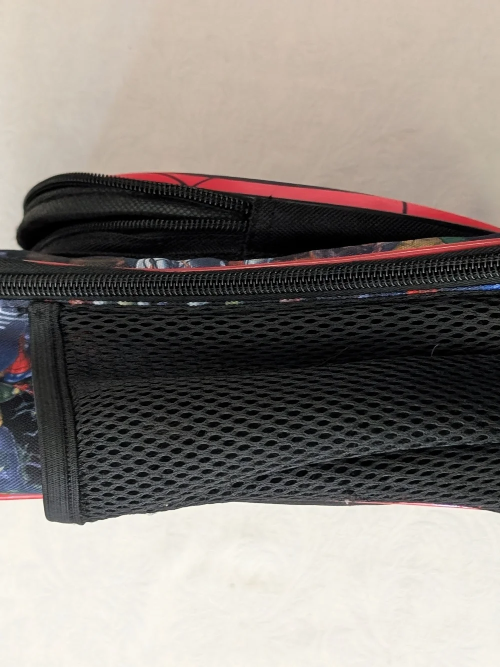 Spider-Man Insulated Kids Lunch Bag Black/Red Zip Handle 2 Comp Polyester